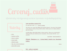 Tablet Screenshot of cervenej-cudlik.blog.cz