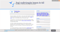 Desktop Screenshot of jogiszakvizsga.blog.hu
