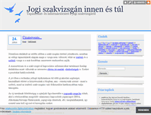 Tablet Screenshot of jogiszakvizsga.blog.hu
