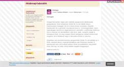 Desktop Screenshot of napibabona.blog.hu