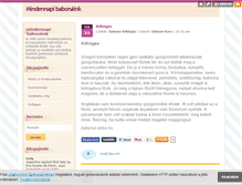 Tablet Screenshot of napibabona.blog.hu