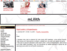 Tablet Screenshot of mlilith.blog.cz