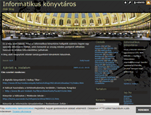 Tablet Screenshot of informatikuskonyvtaros.blog.hu