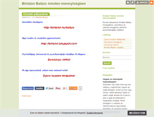 Tablet Screenshot of birtalan.blog.hu
