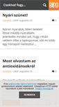 Mobile Screenshot of fogyascsokival.blog.hu