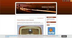 Desktop Screenshot of feherenfeketen.blog.hu