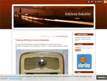 Tablet Screenshot of feherenfeketen.blog.hu