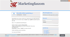 Desktop Screenshot of marketingfaszom.blog.hu
