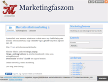 Tablet Screenshot of marketingfaszom.blog.hu