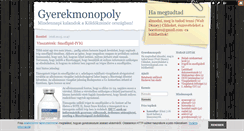 Desktop Screenshot of gyerekmonopoly.blog.hu