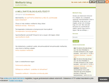 Tablet Screenshot of melltarto.blog.hu