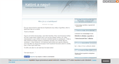 Desktop Screenshot of kattintanagyi.blog.hu