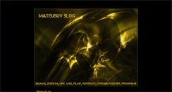 Desktop Screenshot of mateus.blog.cz