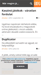 Mobile Screenshot of megintjatszom.blog.hu