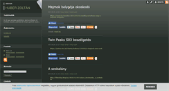 Desktop Screenshot of huberzoltan.blog.hu