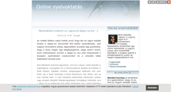 Desktop Screenshot of onlinenyelvoktatas.blog.hu
