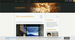 Desktop Screenshot of luxuskero.blog.hu