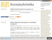 Tablet Screenshot of kormanykronika.blog.hu