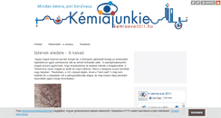 Desktop Screenshot of kemiajunkie.blog.hu