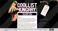 Desktop Screenshot of coollist2009.blog.hu