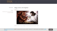 Desktop Screenshot of mindennapi.blog.hu