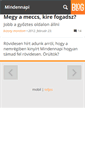 Mobile Screenshot of mindennapi.blog.hu