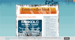 Desktop Screenshot of extremrollerhirek.blog.hu
