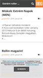 Mobile Screenshot of extremrollerhirek.blog.hu