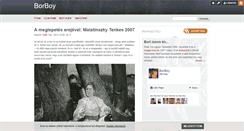 Desktop Screenshot of borboy.blog.hu