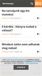 Mobile Screenshot of nemkutya.blog.hu