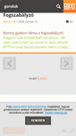 Mobile Screenshot of gondok.blog.hu