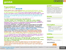 Tablet Screenshot of gondok.blog.hu