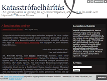 Tablet Screenshot of katasztrofavedelemelharitas.blog.hu