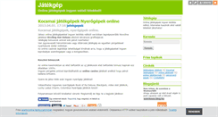 Desktop Screenshot of jatekgep.blog.hu