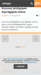 Mobile Screenshot of jatekgep.blog.hu