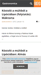 Mobile Screenshot of gastronomica.blog.hu