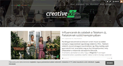 Desktop Screenshot of creativeads.blog.hu