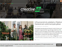 Tablet Screenshot of creativeads.blog.hu