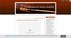 Desktop Screenshot of konfliktuskezeles.blog.hu
