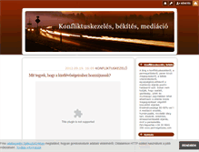 Tablet Screenshot of konfliktuskezeles.blog.hu