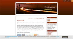 Desktop Screenshot of fekalomania.blog.hu