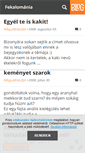 Mobile Screenshot of fekalomania.blog.hu