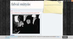 Desktop Screenshot of falvaimatyas.blog.hu