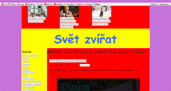 Desktop Screenshot of animalsworld.blog.cz