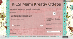 Desktop Screenshot of kreativmami.blog.hu