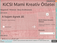 Tablet Screenshot of kreativmami.blog.hu