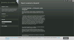 Desktop Screenshot of kispalesaborz.blog.hu