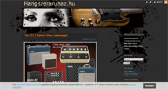 Desktop Screenshot of hangszeraruhaz.blog.hu