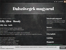 Tablet Screenshot of dalszovegekmagyarul.blog.hu