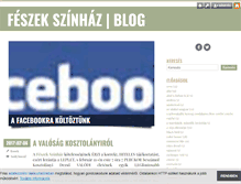 Tablet Screenshot of feszekszinhaz.blog.hu